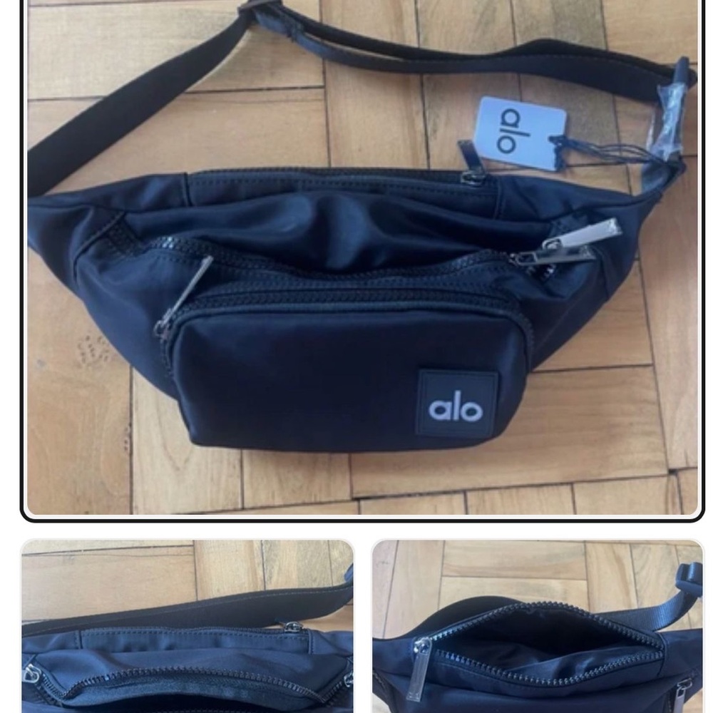 ALO Yoga Black Belt Bag navy